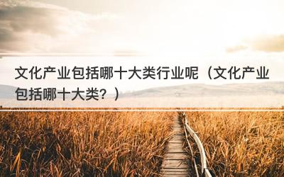 文化产业包括哪十大类行业呢（文化产业包括哪十大类？）